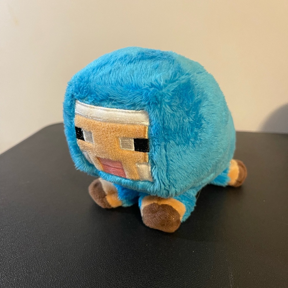 Minecraft Mojang Jinx Blue Sheep Plush Stuffed Animal